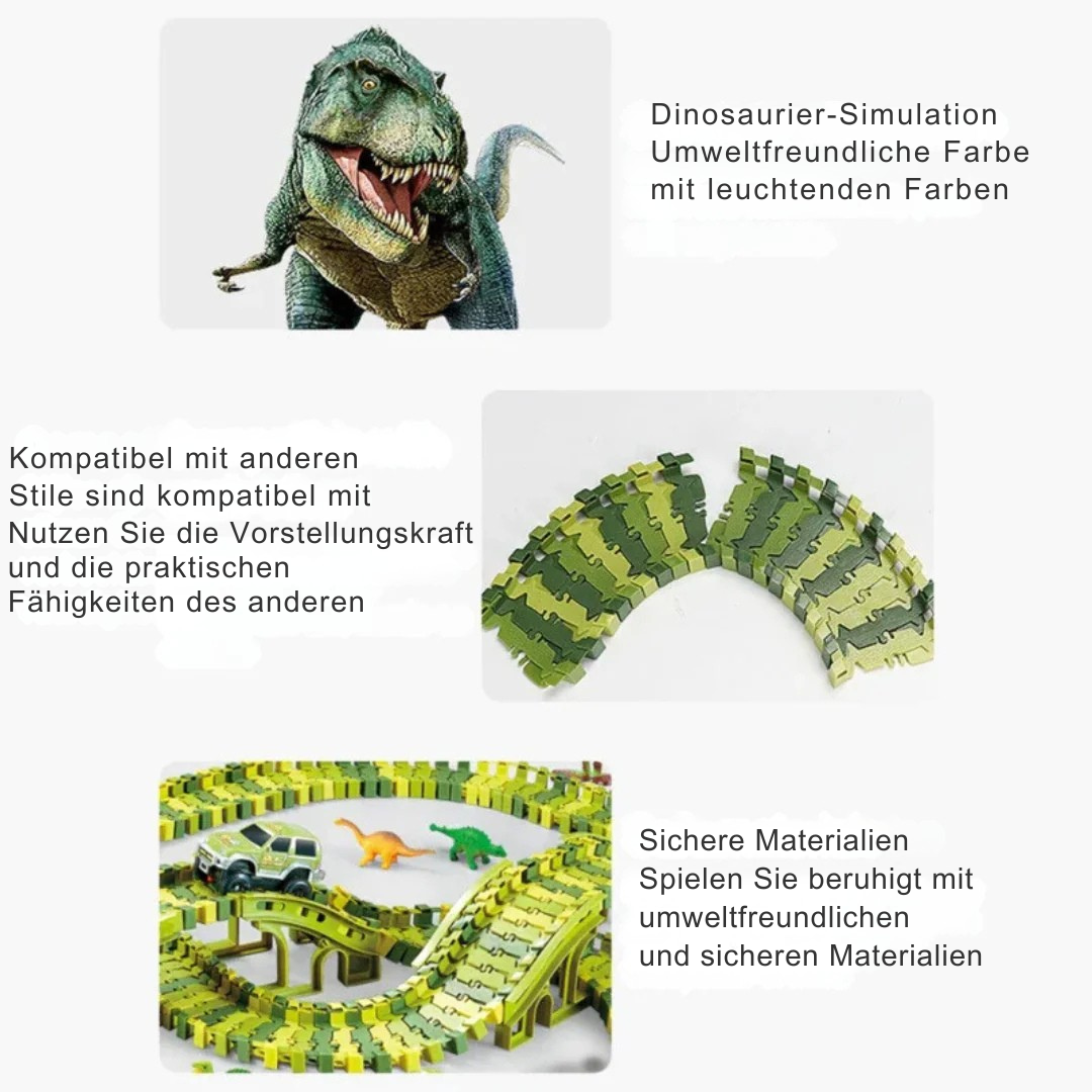 Dino-Rennstrecke | Dinorail Dinosaurier-Rennbahn Abenteuer