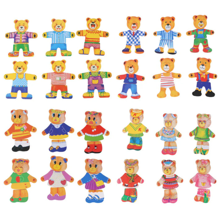 Verkleide-Freunde Holzpuzzle