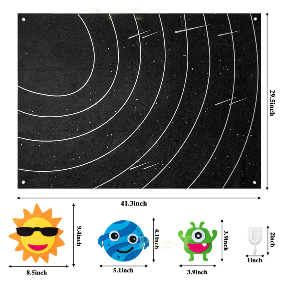 Universe Filzboard | DIY Interaktives Weltraum-Filzboard