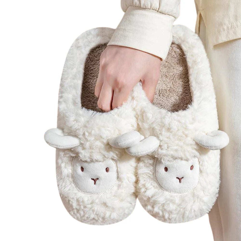Sheepy Hausschuhe | Mit Kunstfell gefüttert für wohlig warme Füße