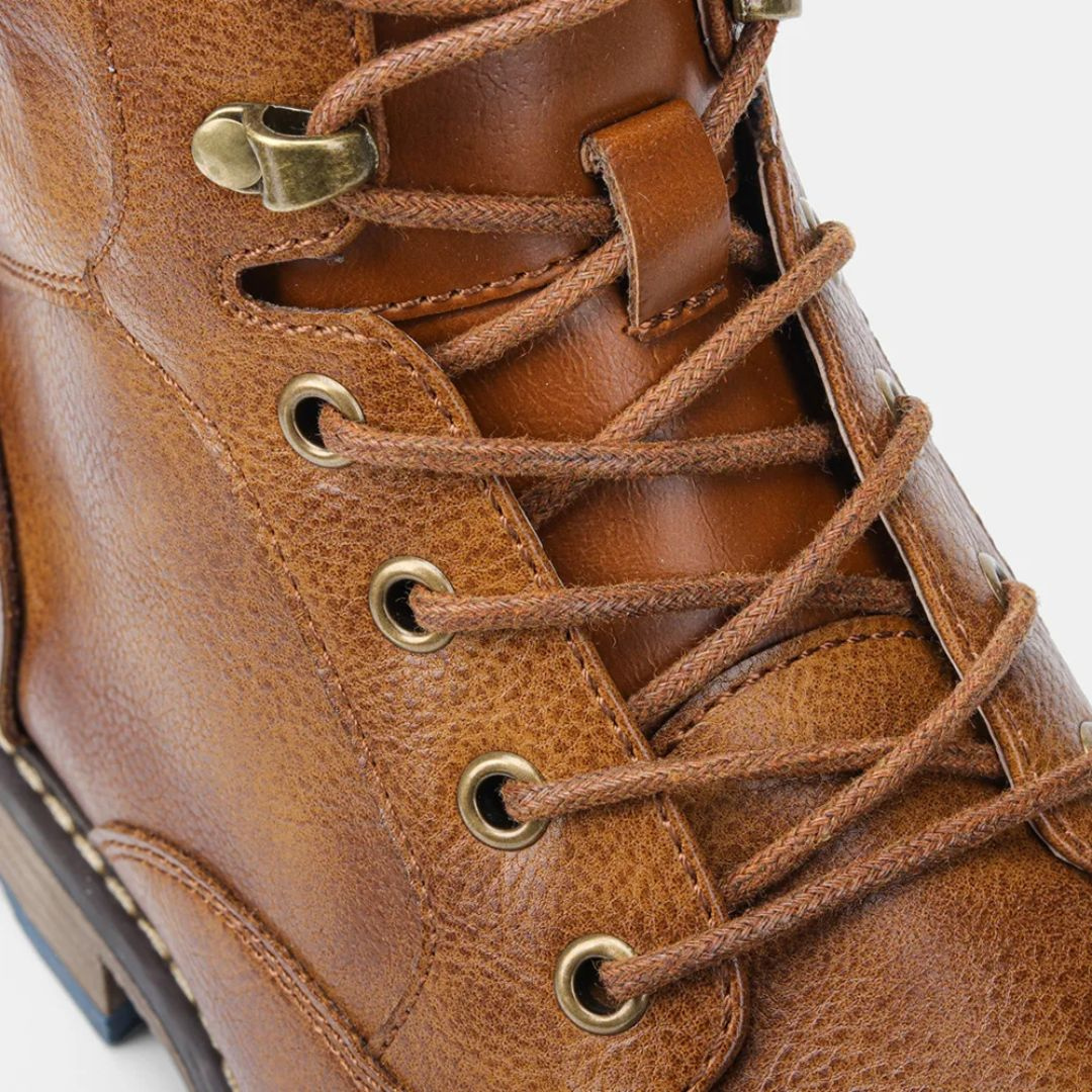 Andreas Lederstiefel Oktoberfest | Robuste Herren Stiefel im Vintage-Style