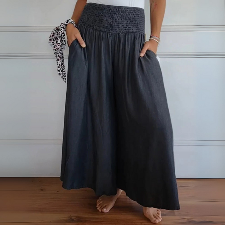 Gisela Palazzo-Hose | Bequeme Weite-Hosen mit High-Waist für Frauen