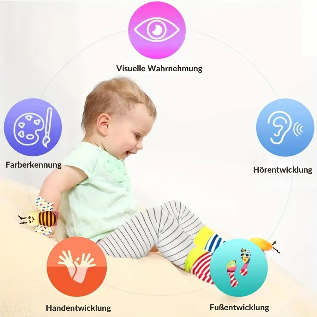 Rasselsocken-Set für Babys