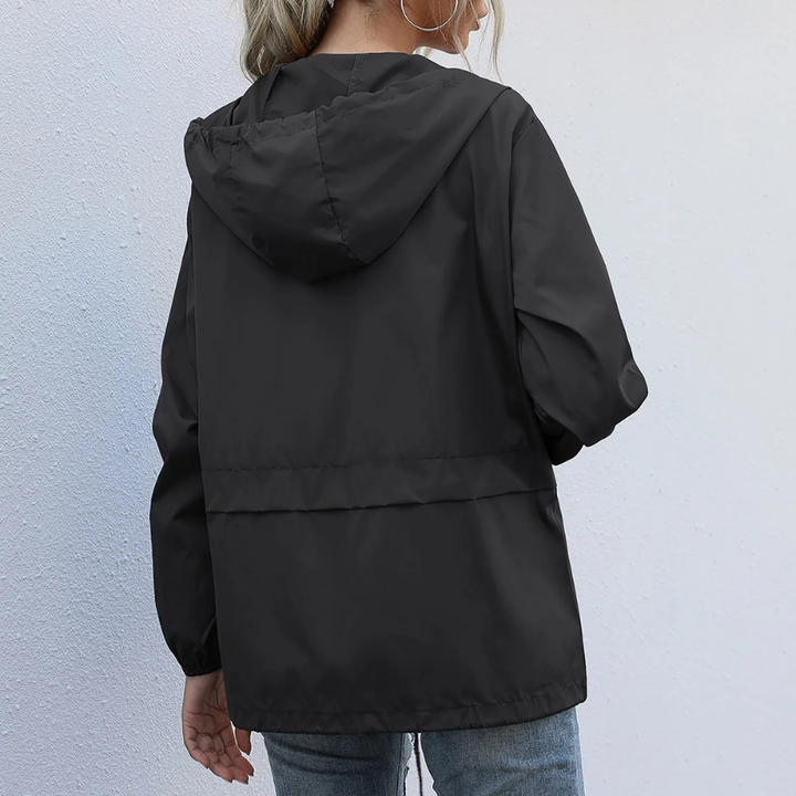 Regenjacke für den Herbst - Wasserdichte Windbreaker mit Kapuze für Damen