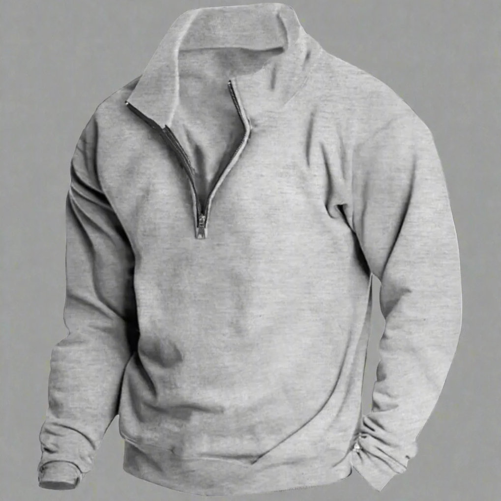 Leichter Winter-Fleecepullover | Stehkragenpullover für kalte Tage