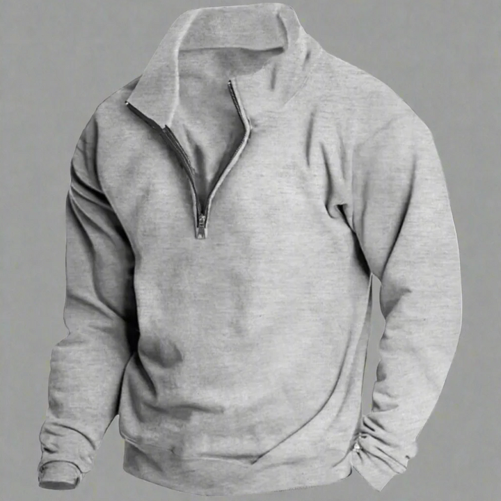 Leichter Winter-Fleecepullover | Stehkragenpullover für kalte Tage