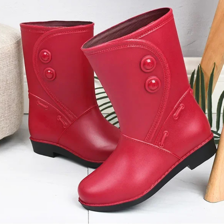 Regenstiefel für den Herbst - Stylische wasserdichte Gummistiefel mit Komfort für Damen