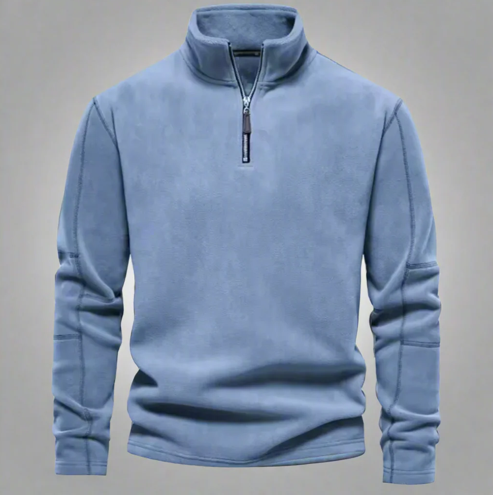 Fleece Pullover Herren | Kuscheliges Design mit halbem Reißverschluss