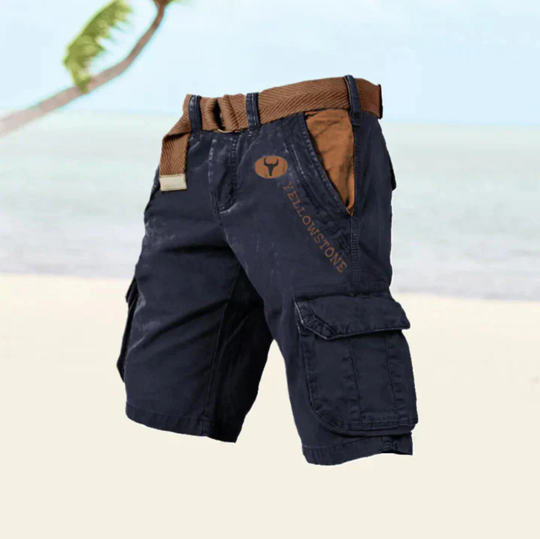 Herren Cargo Shorts | Leichte Sommer-Outdoor Shorts mit sechs Taschen