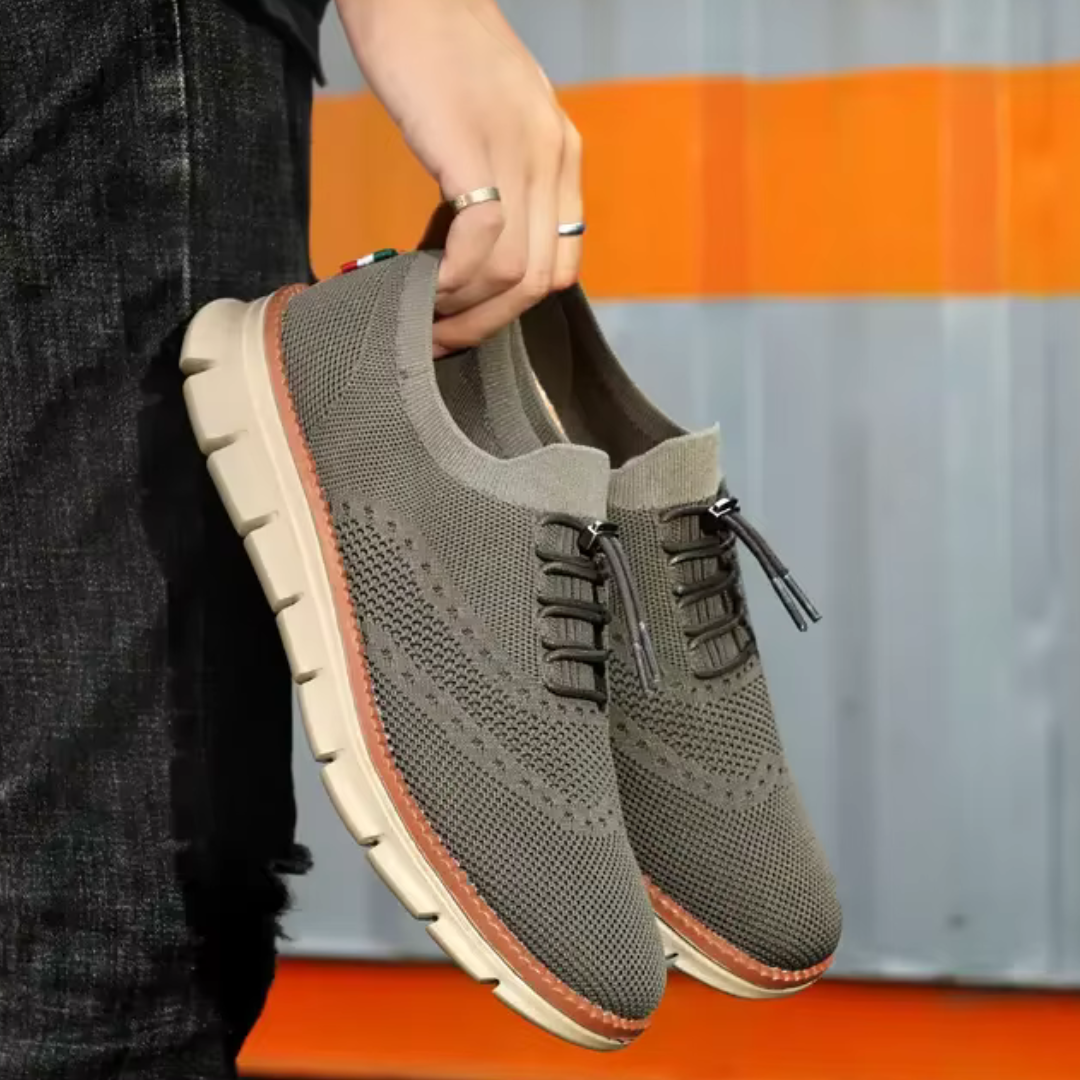 Noah Laufschuhe | Flache Low-Top Herrenschuhe mit Rundzehen-Design