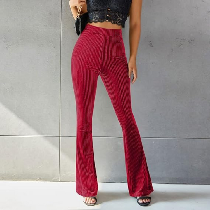 Cordhose für den Herbst - Stilvolle 3/4-Hose mit hoher Taille für Damen