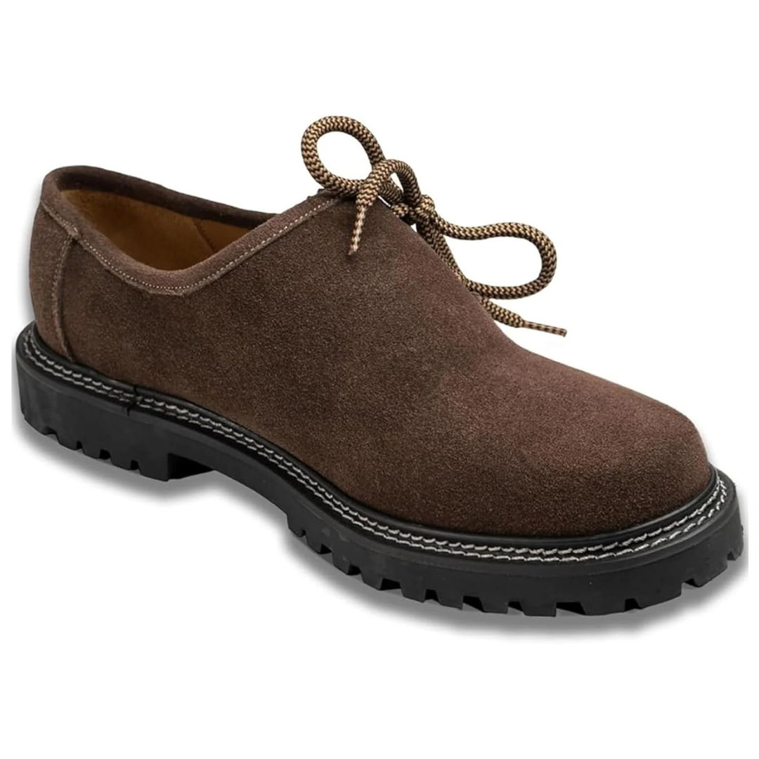 Dieter Oktoberfest Haferlschuhe | Premium Trachten-Halbschuhe aus Wildlederlook für Herren