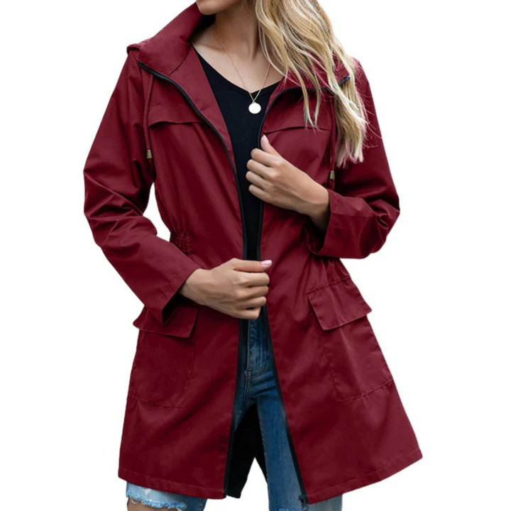 Regenjacke für den Herbst - Stilvolle Übergansjacke mit Kapuze