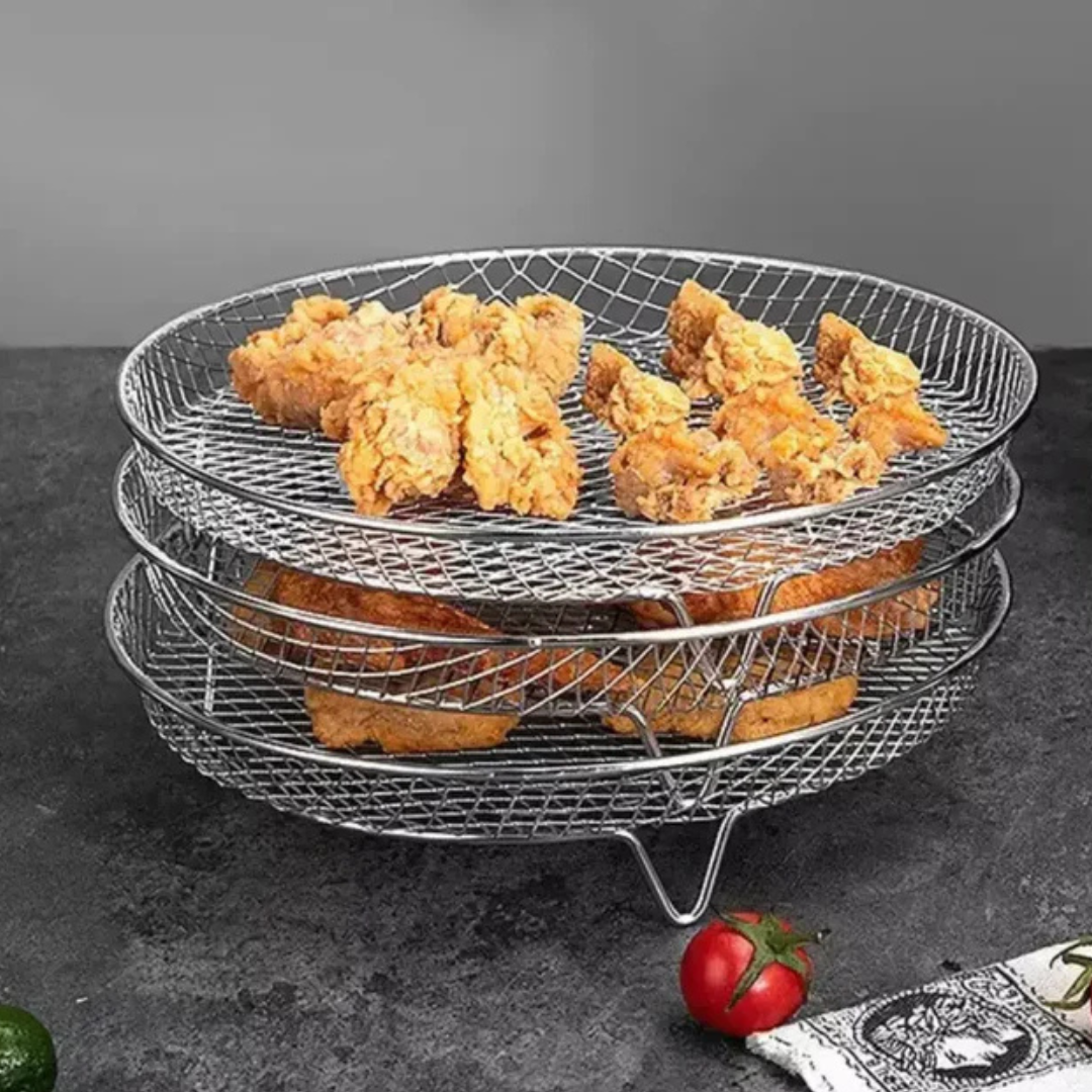 Stapelkörbe für Heißluftfritteuse | Mehr Kapazität & perfekte Kochergebnisse