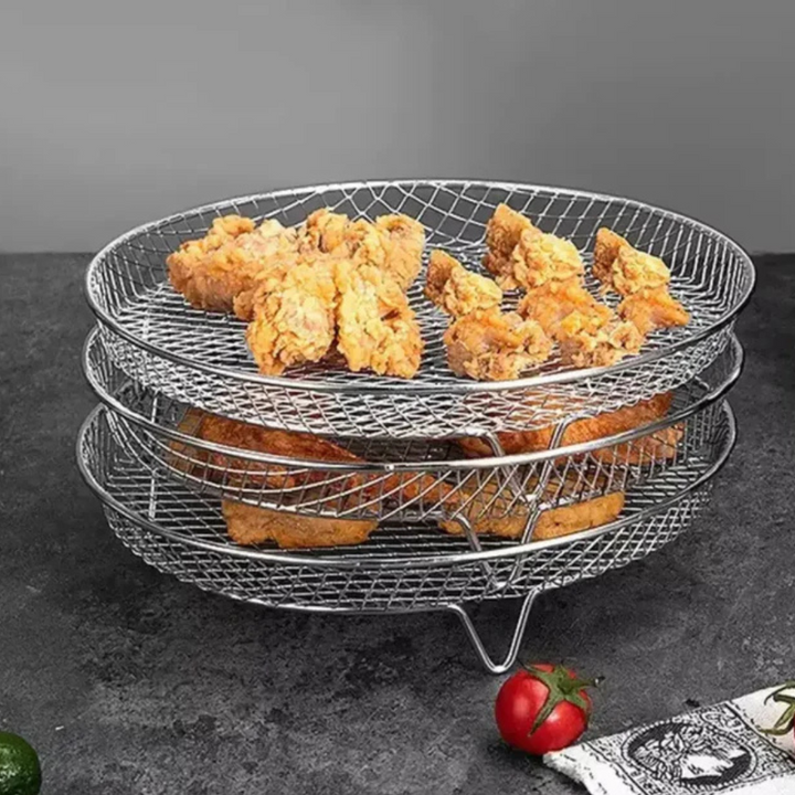 Stapelkörbe für Heißluftfritteuse | Mehr Kapazität & perfekte Kochergebnisse