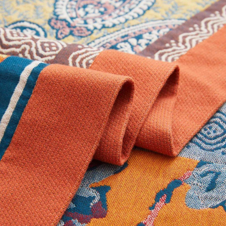 Sunburst Baumwolldecke | Ganzjährige Kuscheldecke aus 100% Baumwolle für maximalen Komfort