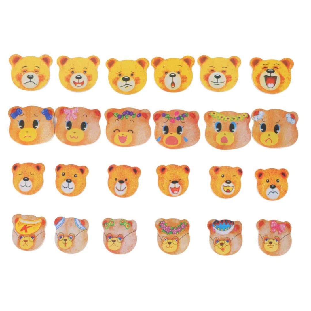 Verkleide-Freunde Holzpuzzle