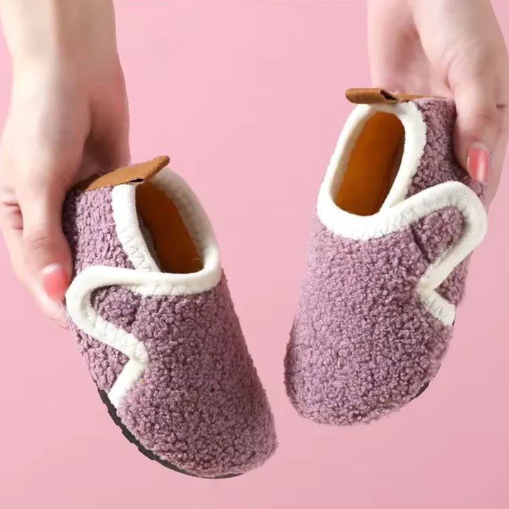 Warme Kinderpantoffeln | Gefütterte Hausschuhe für kleine Kinder