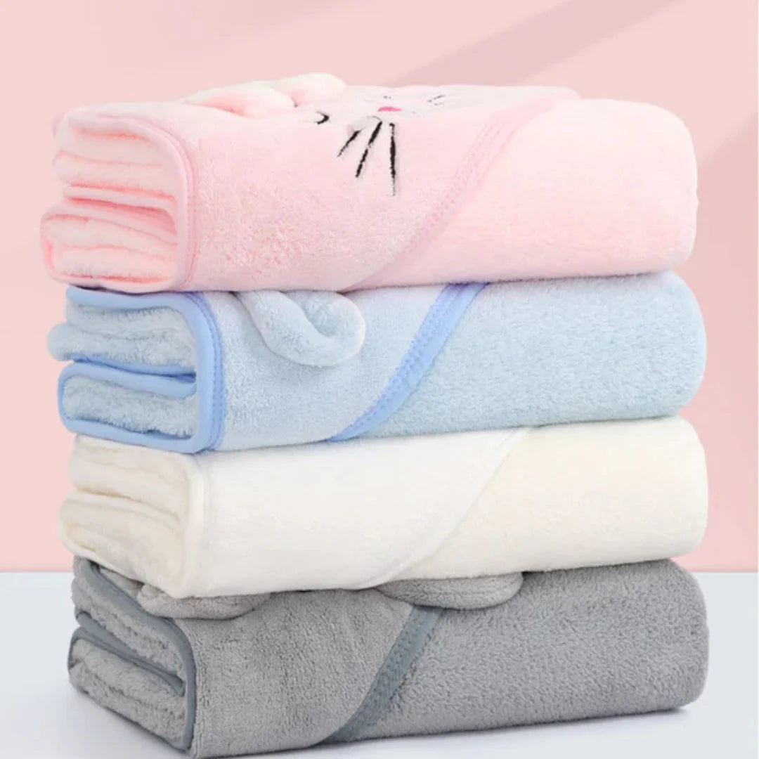 Baby Badcape | Weiches Badehandtuch für Babys