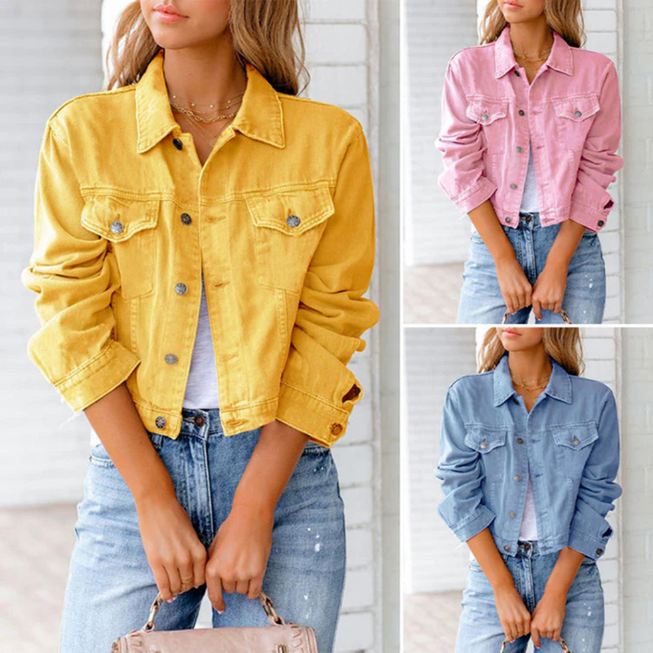 Jeansjacke für den Herbst - Elegante Übergangsjacke für Damen