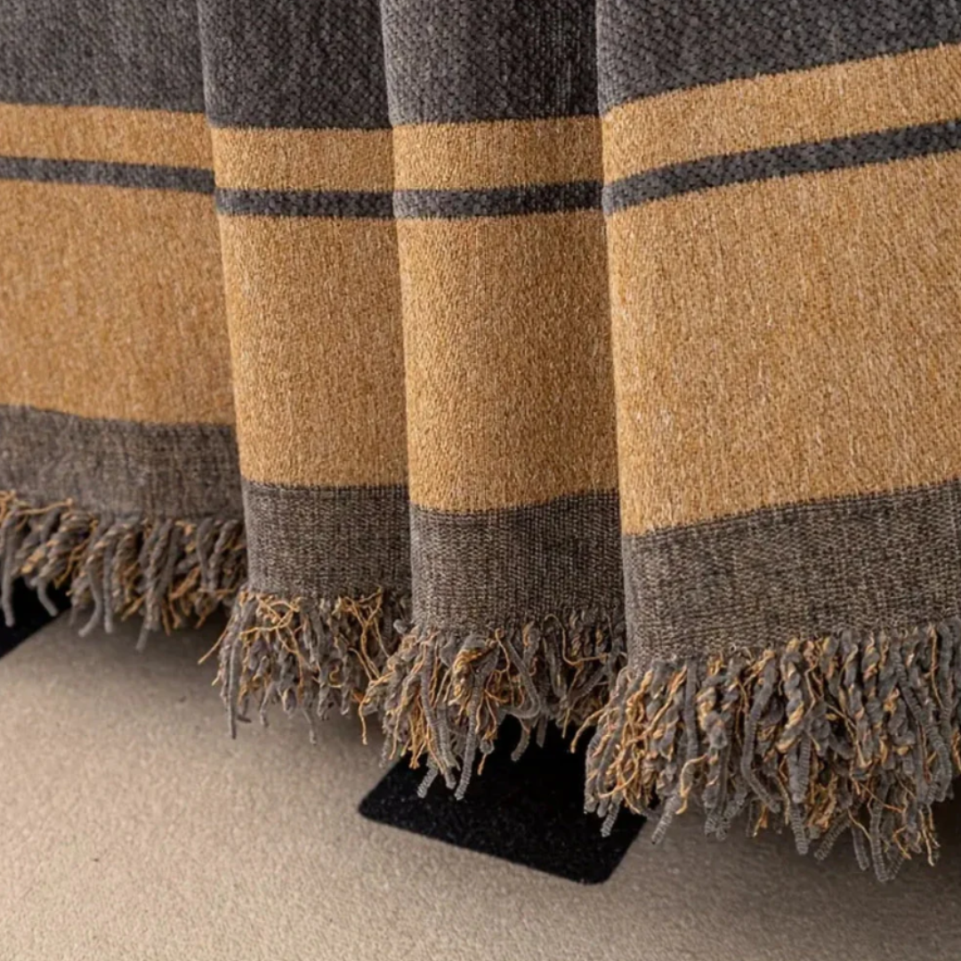 Safari Tiger Chenille Sofabezug | Wendbare Premium-Sofaabdeckung mit Tigermuster