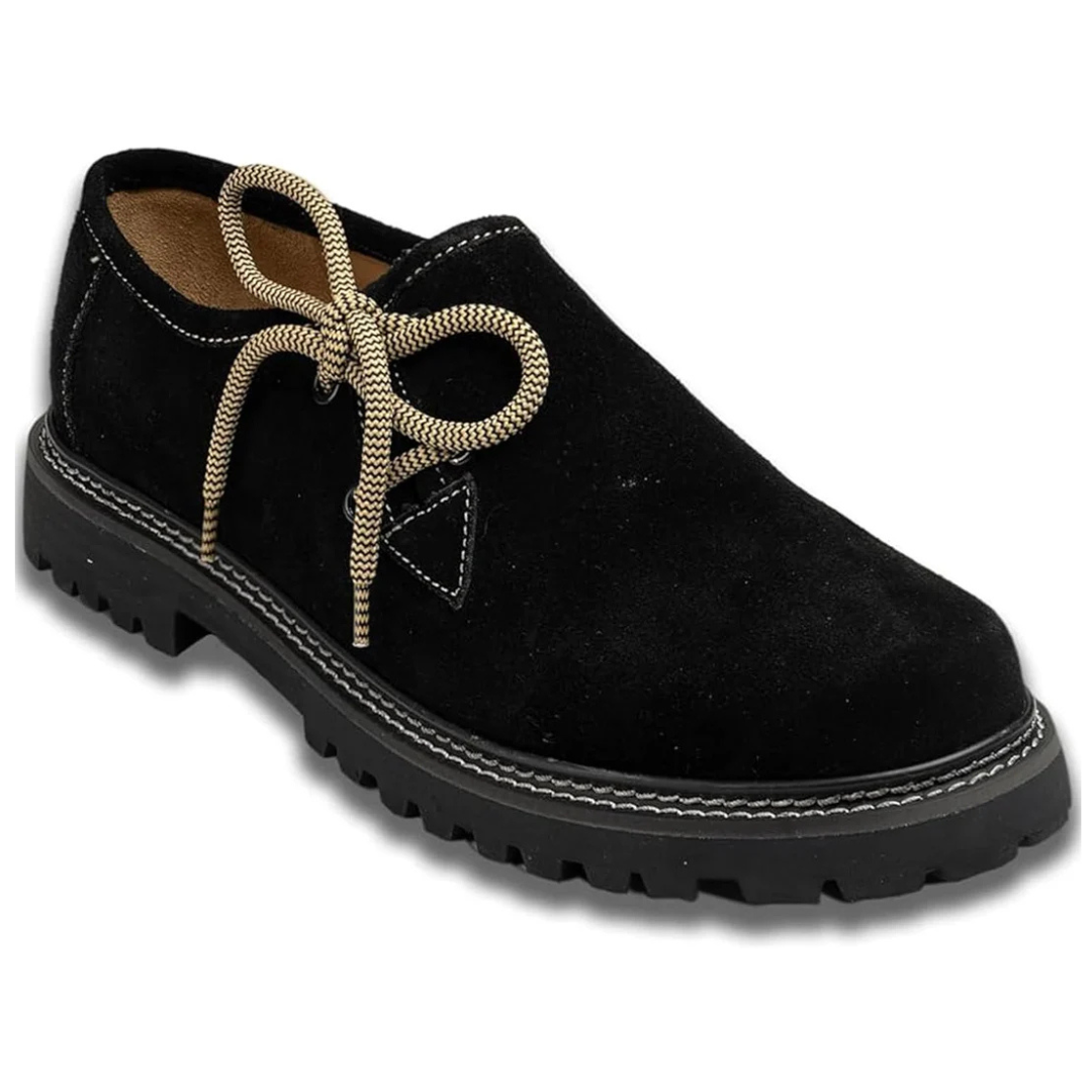 Dieter Oktoberfest Haferlschuhe | Premium Trachten-Halbschuhe aus Wildlederlook für Herren