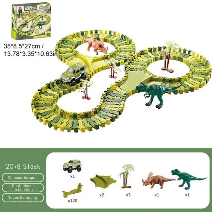 Dino-Rennstrecke | Dinorail Dinosaurier-Rennbahn Abenteuer