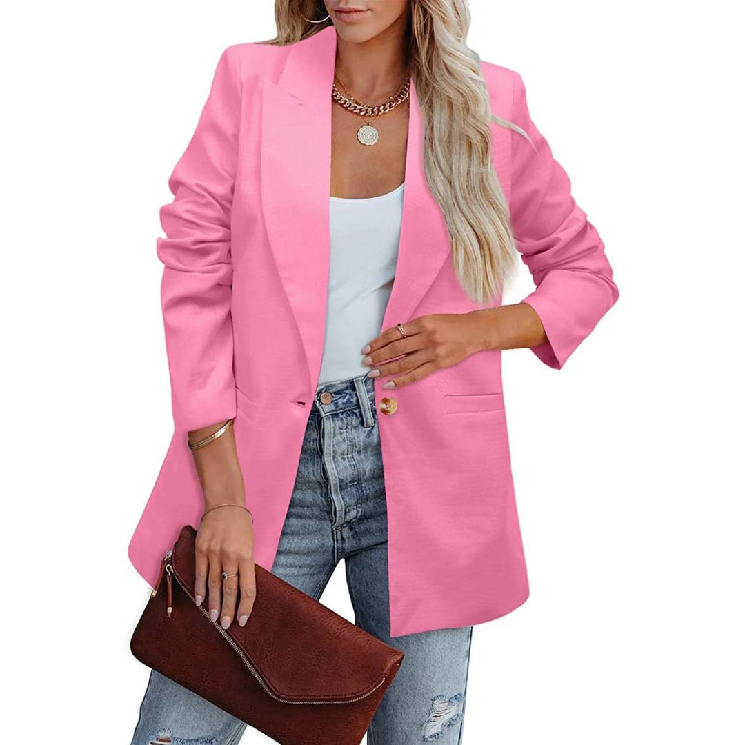 Blazer für den Herbst - Oversized Blazer mit Taschen für Damen