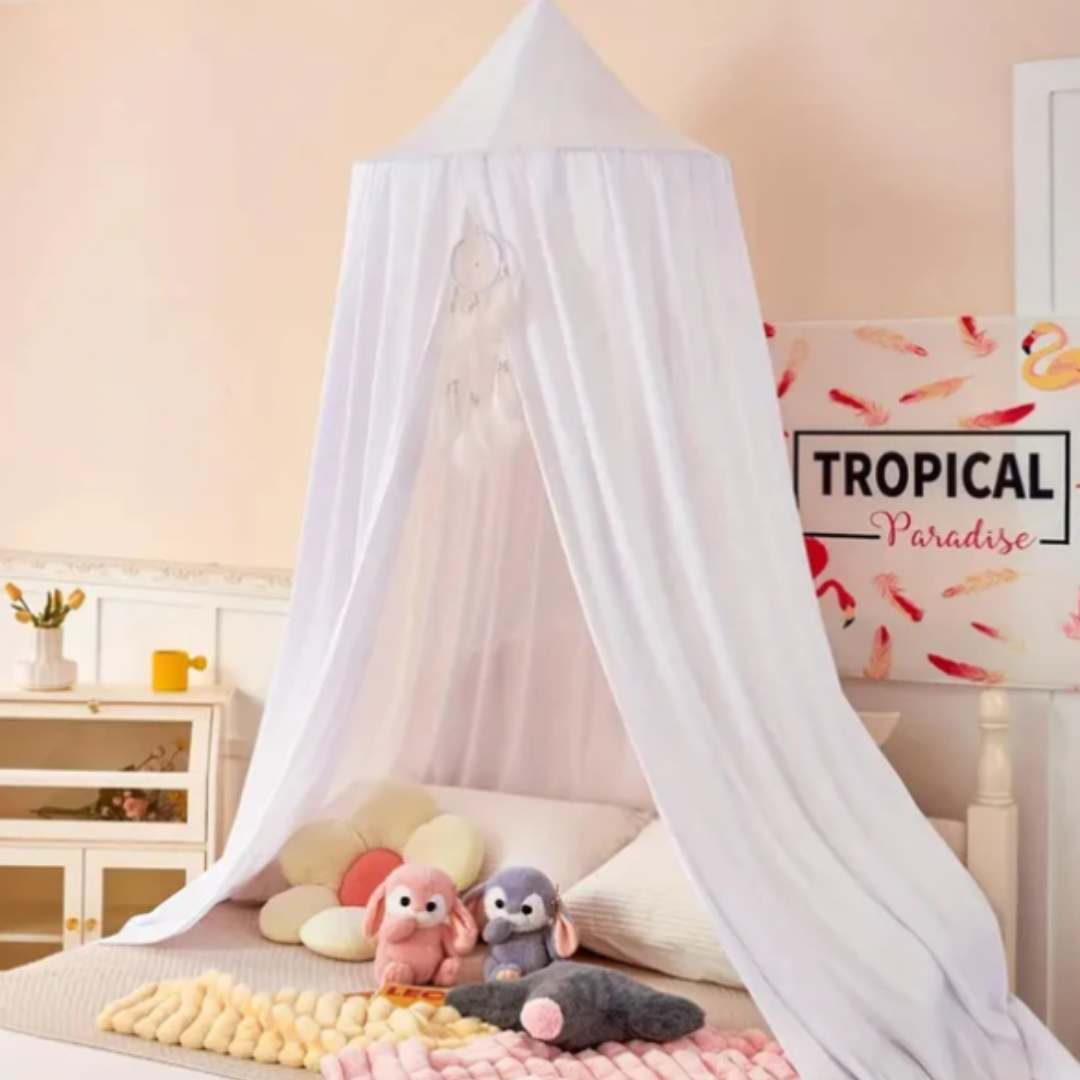 Baldachin Kinderzelt | Traumhaftes Lesenook-Zelt mit Prinzessinnen-Design für Kinder