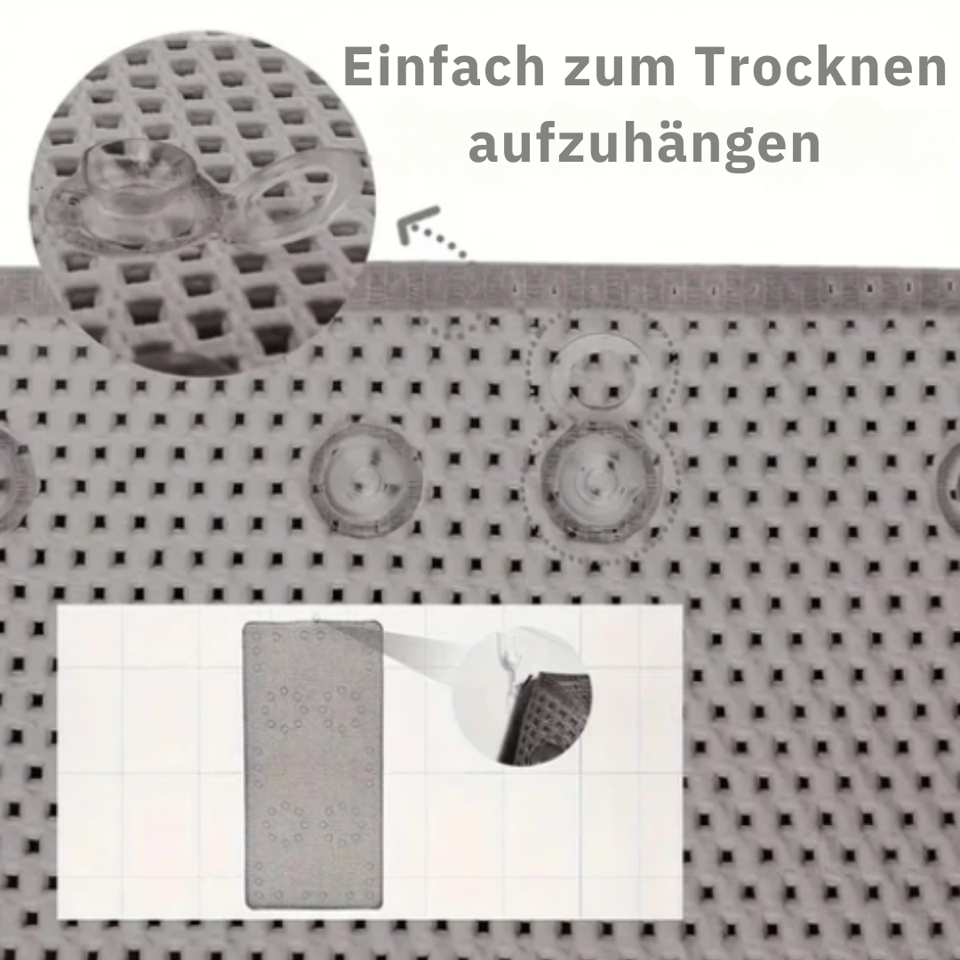 Premium Antirutsch-Badewannenmatte | Weiche rutschfeste Badematte mit Saugnapf-Technologie