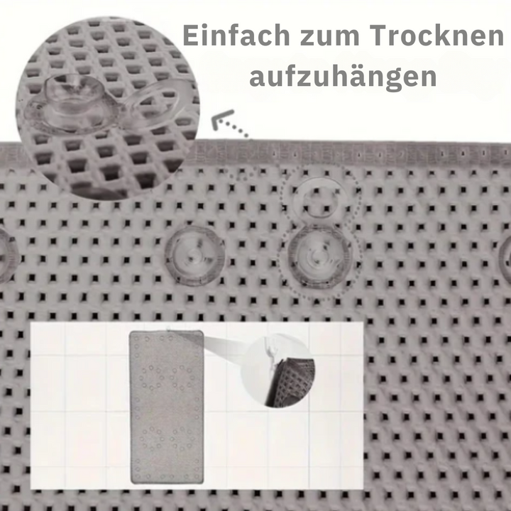 Premium Antirutsch-Badewannenmatte | Weiche rutschfeste Badematte mit Saugnapf-Technologie