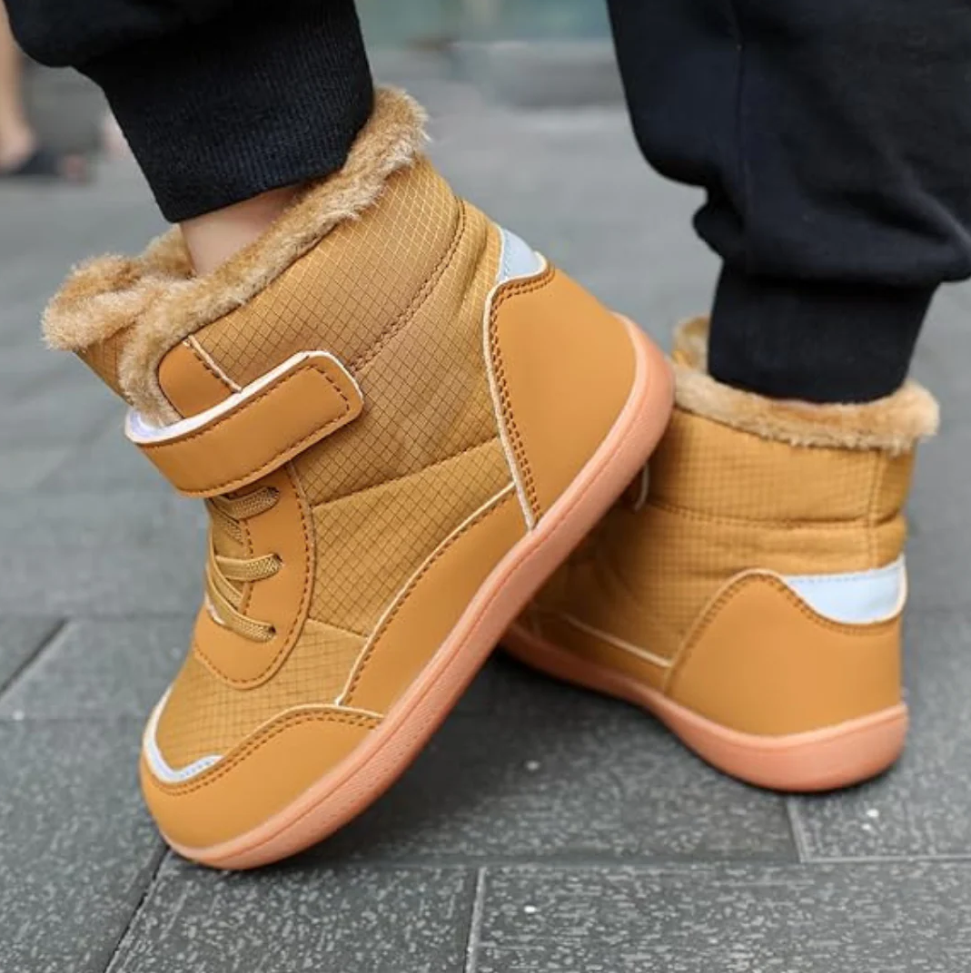 Kinder Winter-Barfußschuhe | Warm & rutschfest für kalte Tage (3–15 Jahre)