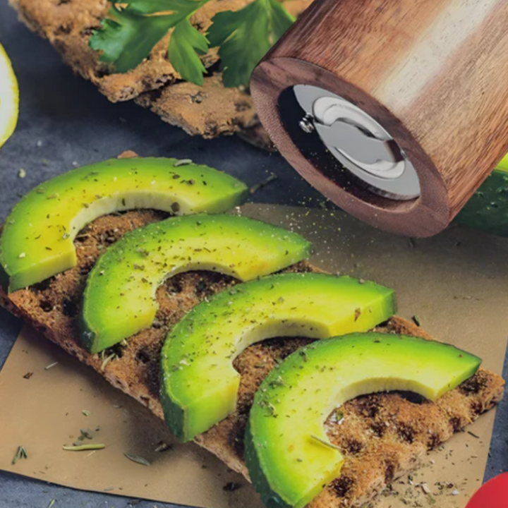 Minimalistische Holz-Gewürzmühlen | Premium Akazienholz-Mühlen mit verstellbarer Mahlstärke