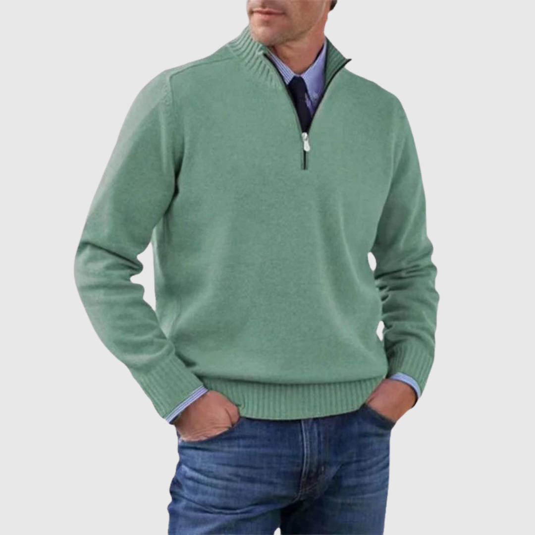 Troyer für den Herbst - Stilvolle Herenpullover mit halbem Reißverschluss