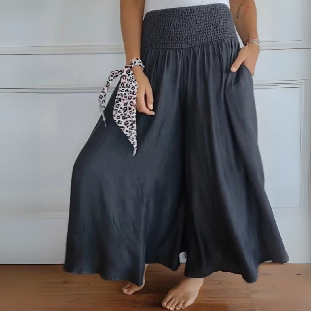 Gisela Palazzo-Hose | Bequeme Weite-Hosen mit High-Waist für Frauen