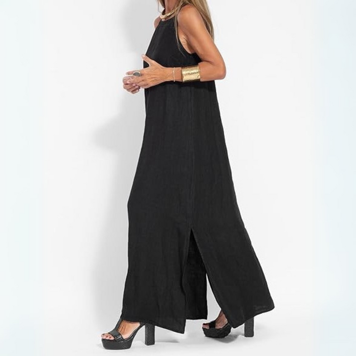 Elena Träger-Kleid | Elegantes Maxikleid mit Neckholder für Frauen