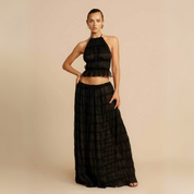 Sophie Set | Trendiges 2-teiliges Damen Set mit Halterneck Design