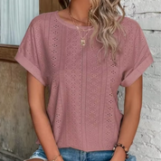Helda Lochspitze Bluse | Sommerliches Shirt mit Stickerei