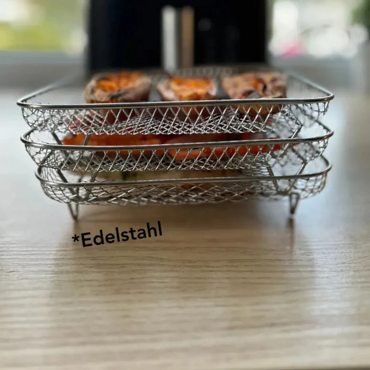 Stapelkörbe für Heißluftfritteuse | Mehr Kapazität & perfekte Kochergebnisse