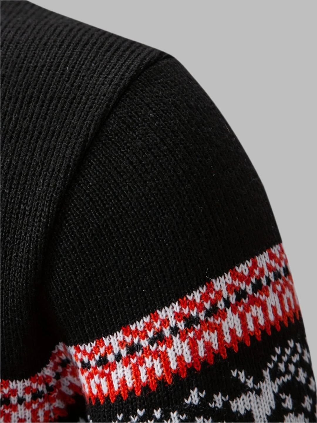 Luc Half-Zip Schifferpullover | Norwegischer Strickpullover mit Reißverschluss für Herren