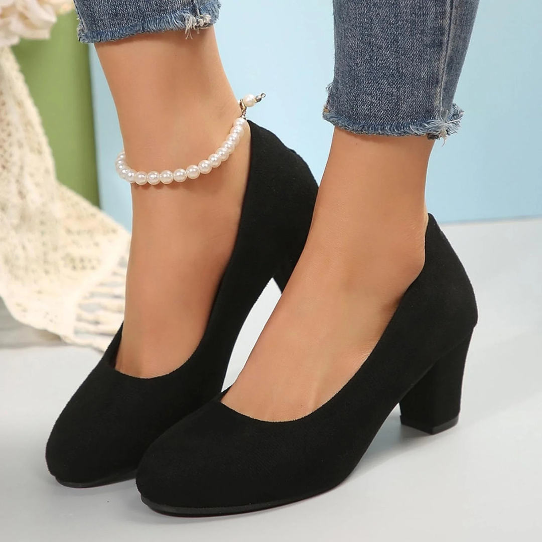 Brigitte Oktoberfest Pumps | Klassische Leoparden-Samt Pumps zum Hineinschlüpfen für Damen
