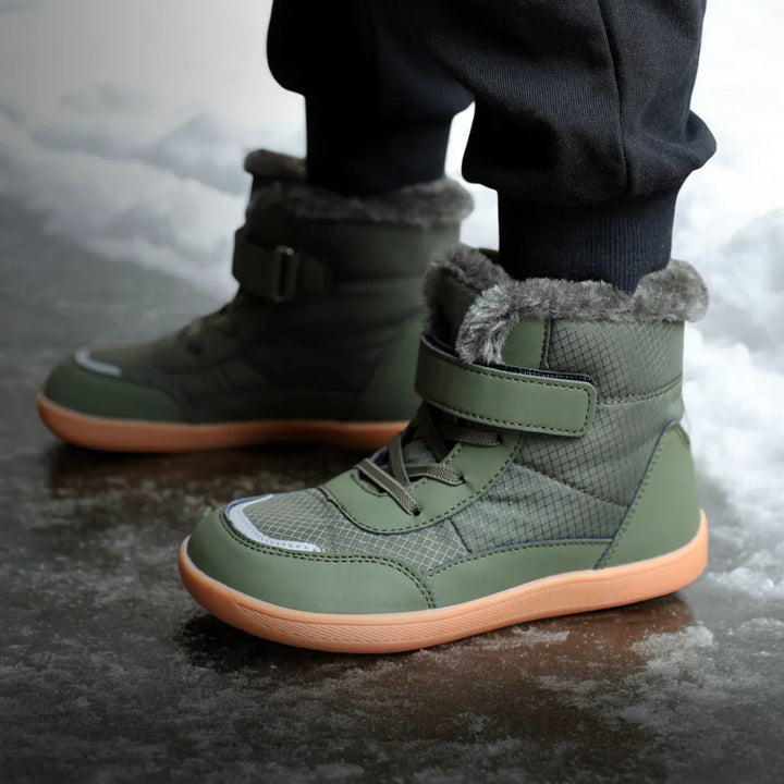 TimberSteps Kinder | Barfußschuhe für Kinder gefüttert & wasserabweisend (3–15 Jahre)