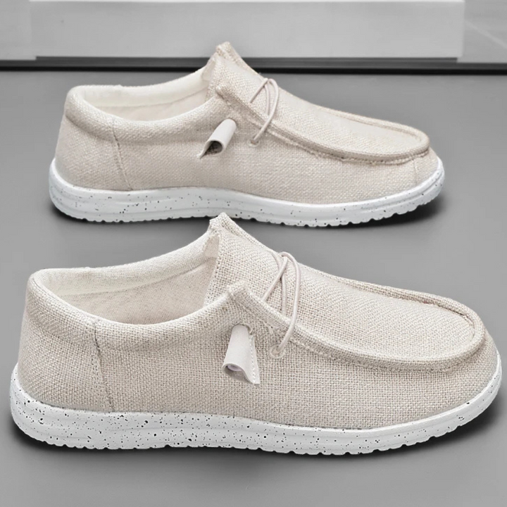 Klaus Canvas-Sneaker | Slip-On Schuhe aus Leinen für Männer