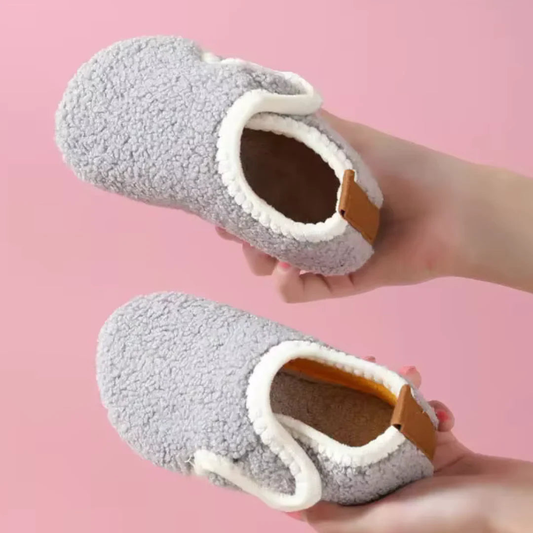 Warme Kinderpantoffeln | Gefütterte Hausschuhe für kleine Kinder