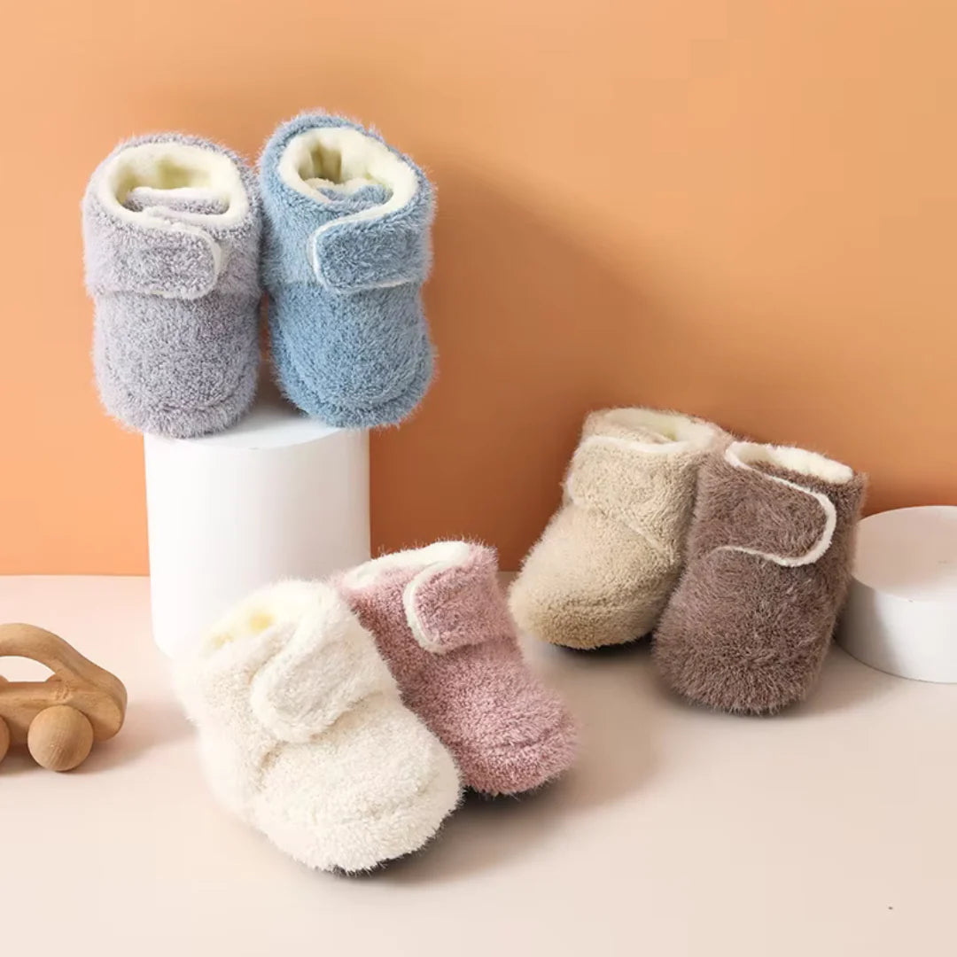 Fluffy Comfy Booties | Warme Socken-Hausschuhe mit Teddyfutter für Kinder