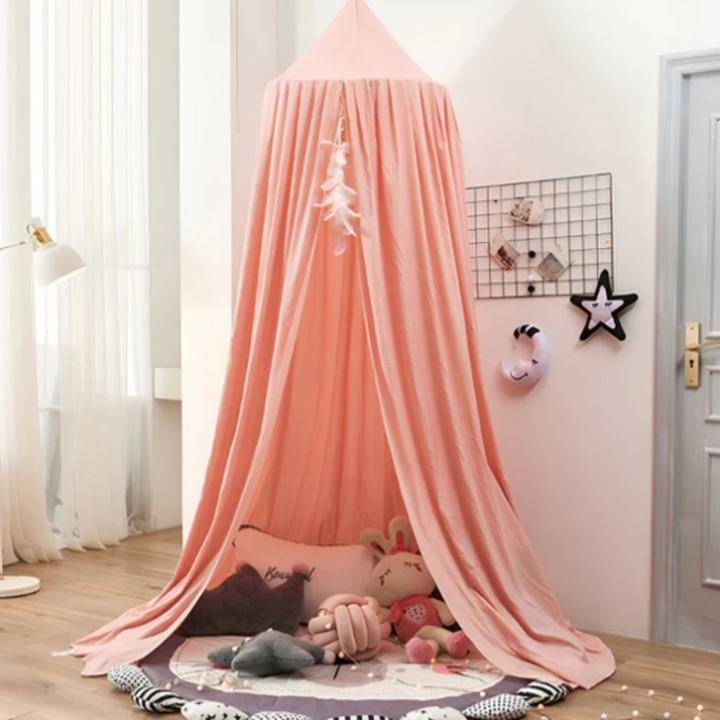 Baldachin Kinderzelt | Traumhaftes Lesenook-Zelt mit Prinzessinnen-Design für Kinder