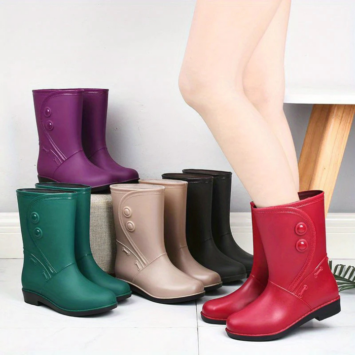 Regenstiefel für den Herbst - Stylische wasserdichte Gummistiefel mit Komfort für Damen