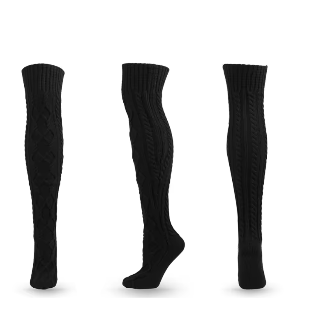 Robert Oktoberfest Kniestrümpfe | Traditionelle Trachten-Strümpfe mit Zopfmuster für Herren