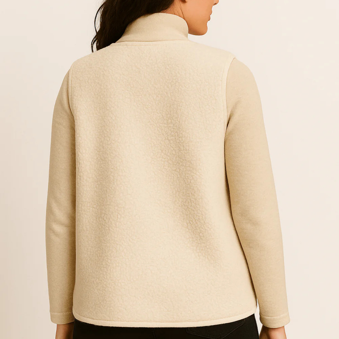 Plüsch-Weste für den Herbst - Elegante Warme Weste für Damen