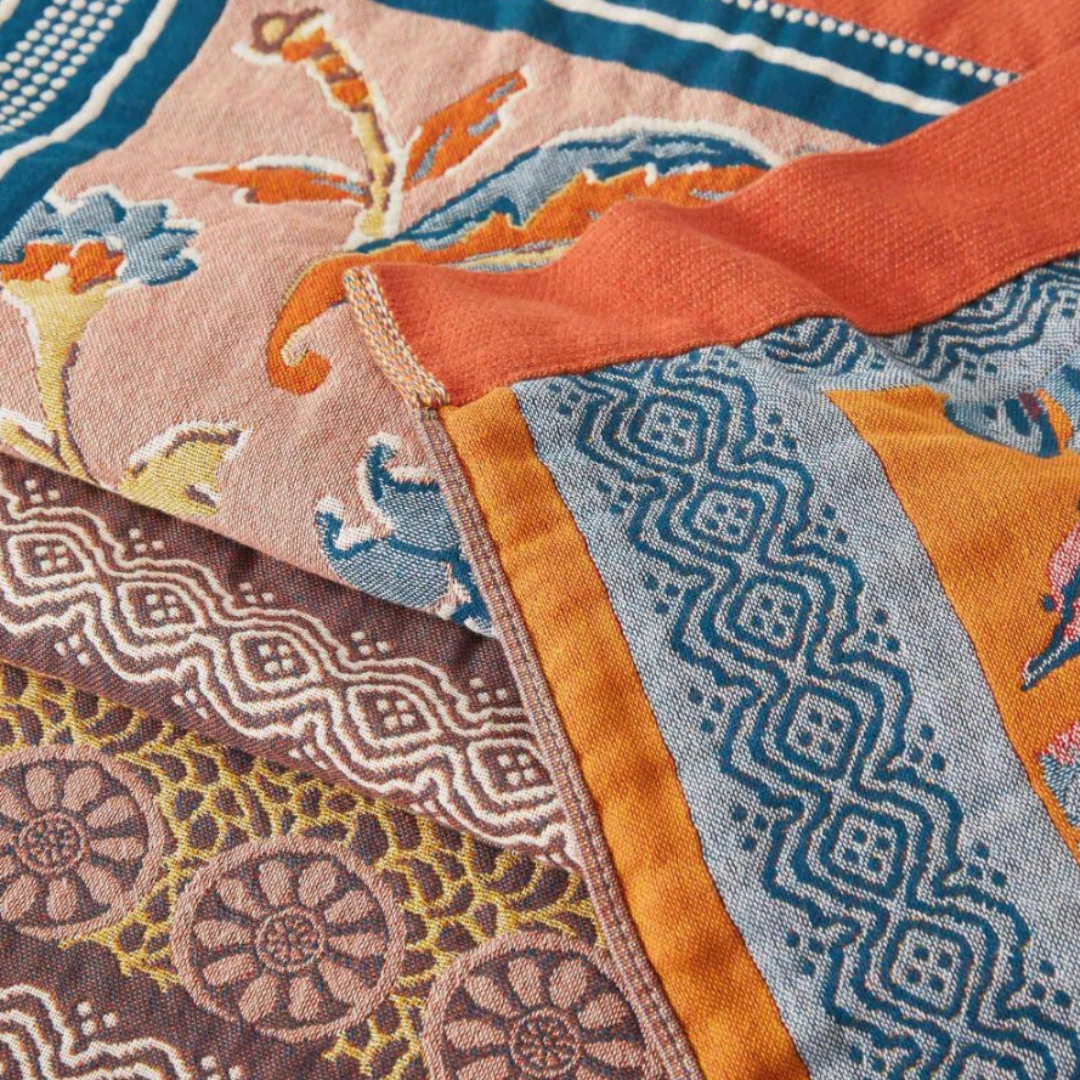 Sunburst Baumwolldecke | Ganzjährige Kuscheldecke aus 100% Baumwolle für maximalen Komfort